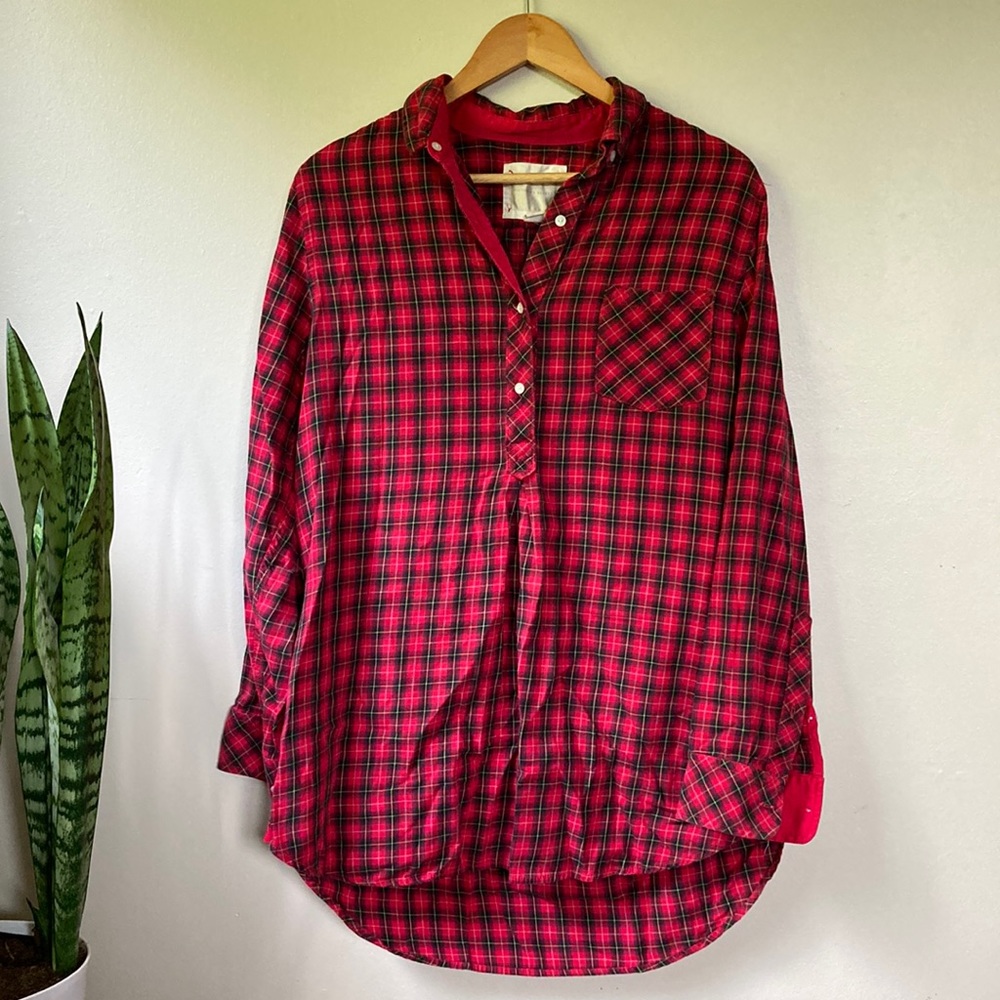Victoria’s Secret boyfriend nightgown cotton + silk
